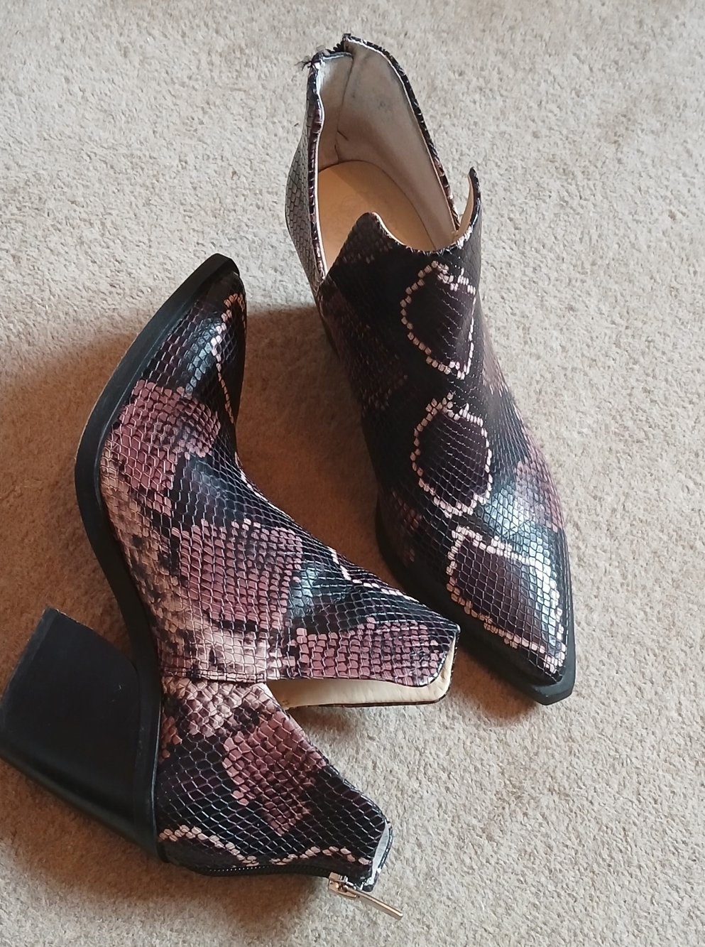 Vince Camuto Snakeskin Boots